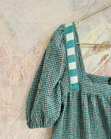 Vestido Mencía minivichy verde