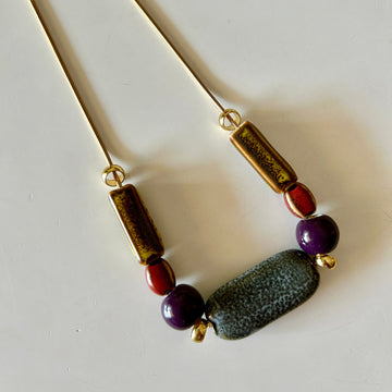 Collar cerámica Mix Mostaza