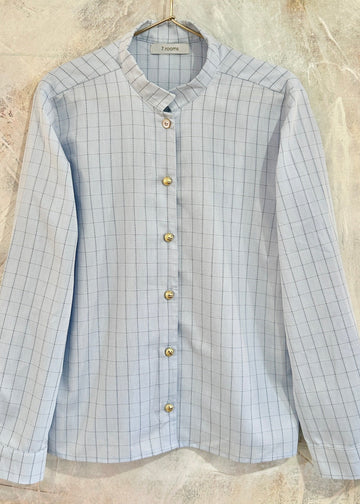 Camisa Mao azul claro