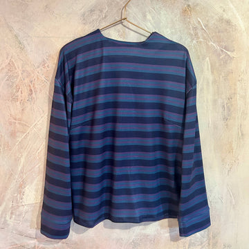 Jersey Navy rayas berengena