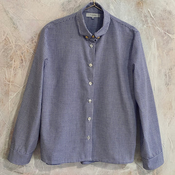 Camisa Berta cuadros azules