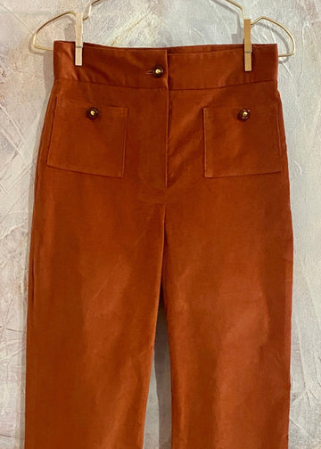 Pantalón Jane micropana teja