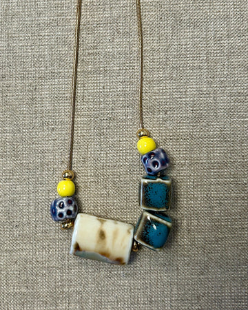 Collar cerámica square beige