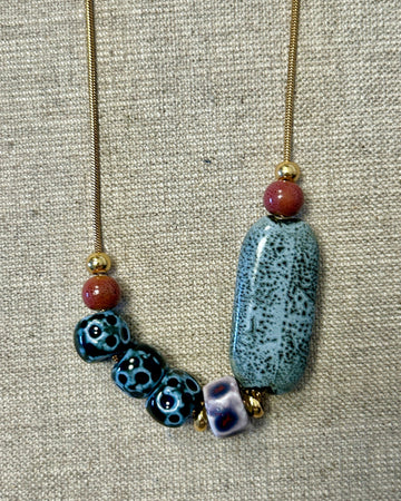 Collar cerámica stone Grey Asimetric