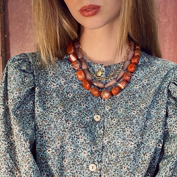 Collar Jaspe Rojo