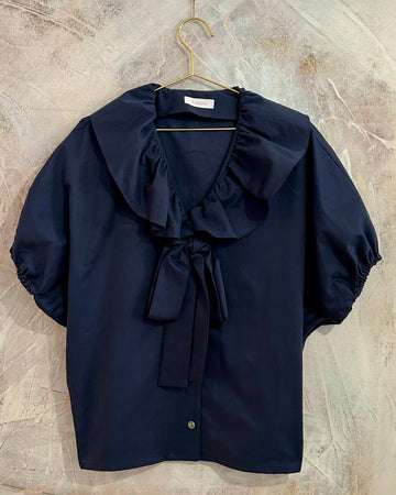 Blusa Carmen azul