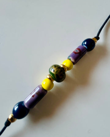 Pulsera cerámica Duo violet