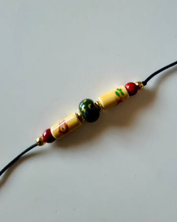 Pulsera cerámica Duo floral