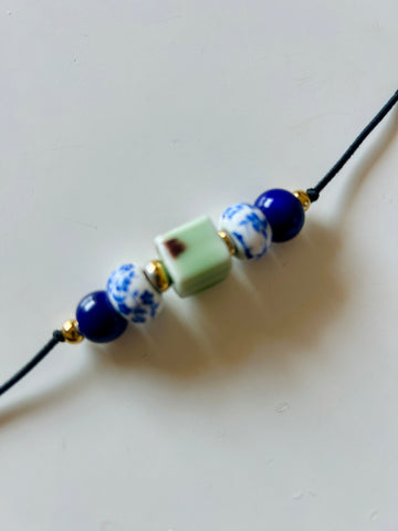 Pulsera cerámica cubo green