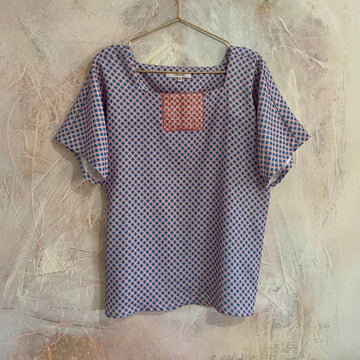 Blusa Amelia Mini estrella Salmón