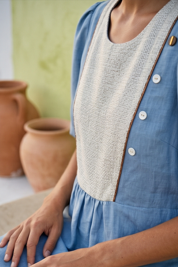 Vestido Anne azul cielo