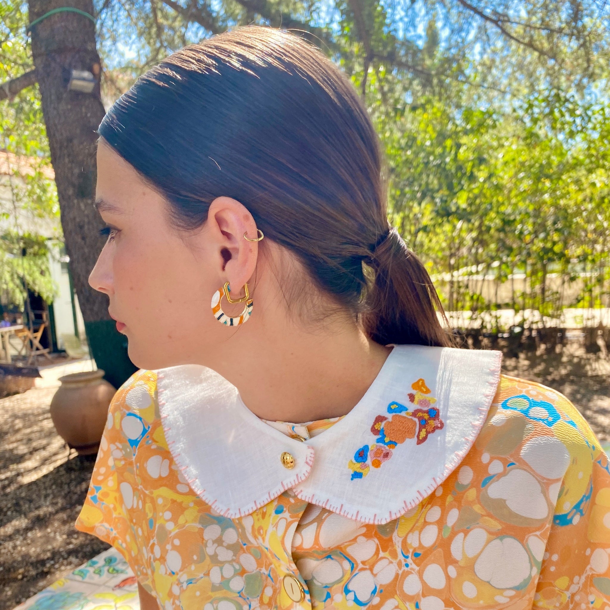 Cuello Rocio Bubbles naranja