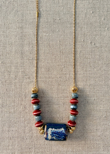 Collar Geometric Deep sea