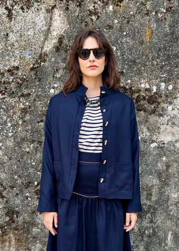 Falda Cecilia marino