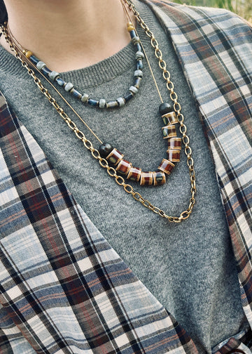 Collar bolitas Duo