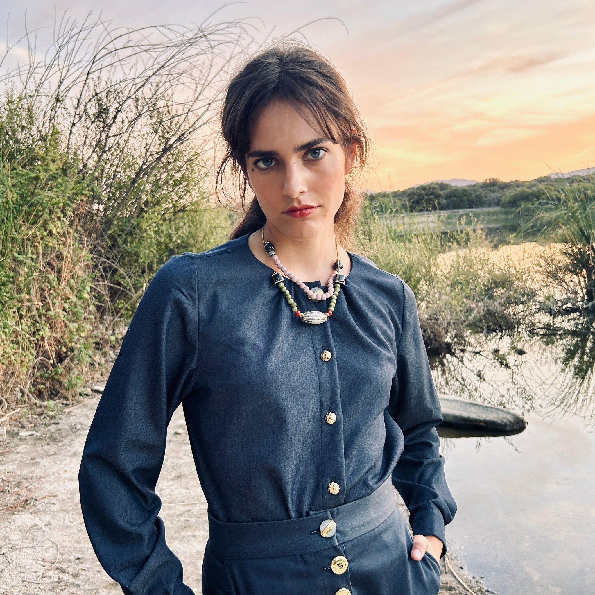 Blusa Lola vaquero