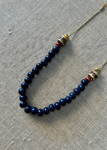 Collar bolitas blue