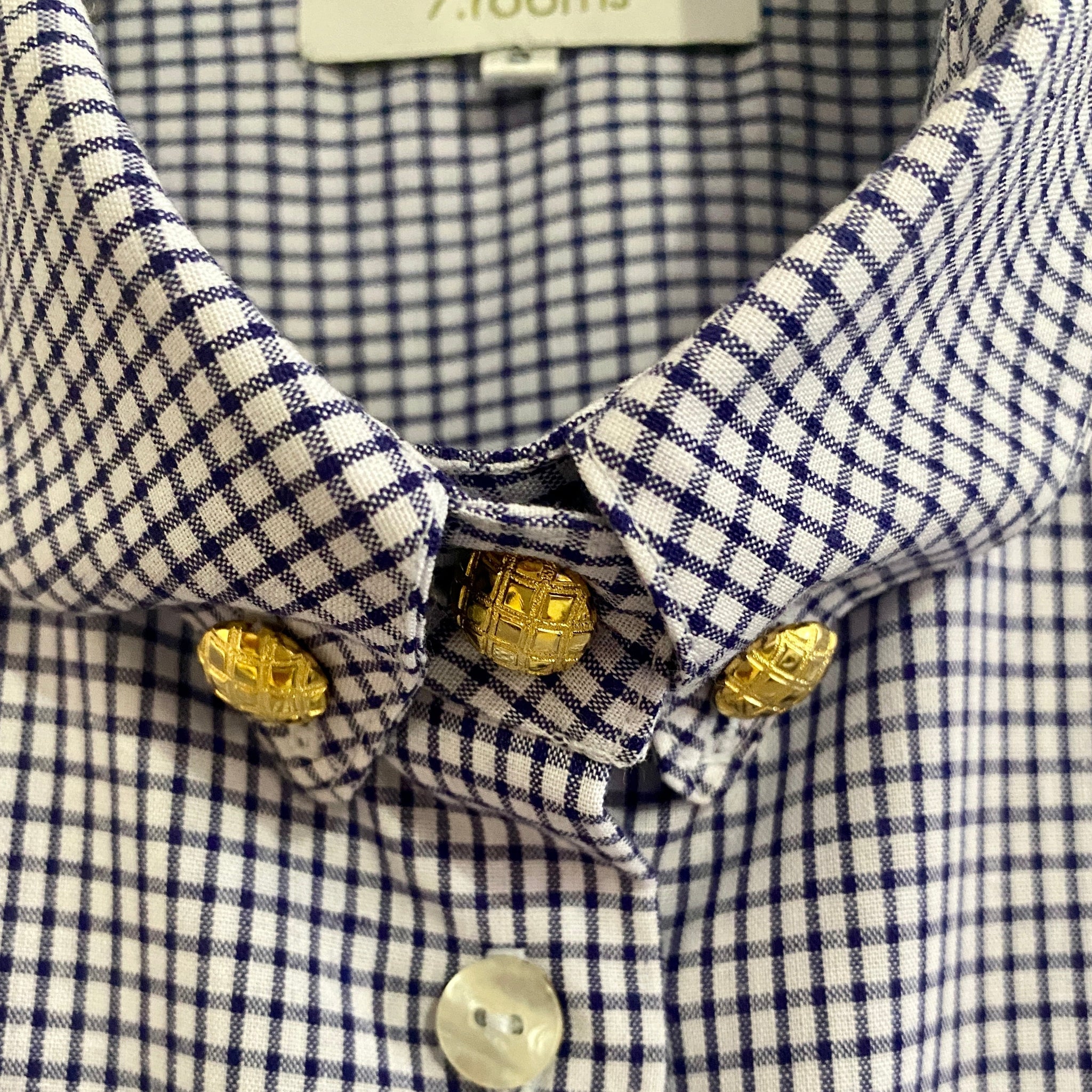 Camisa Berta cuadros azules
