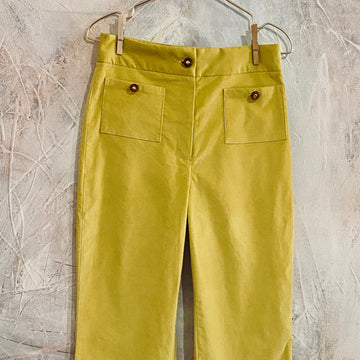 Pantalón Jane micropana amarillo