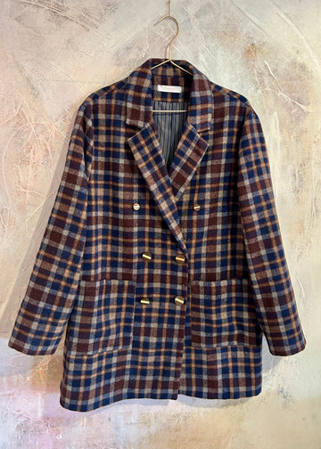 Blazer oversize MAY cuadros