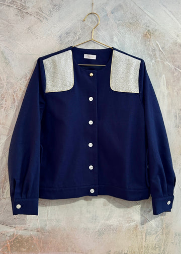 Cazadora Milicia Patch azul