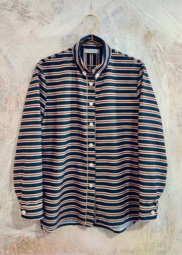 Camisa Berta rayas azul