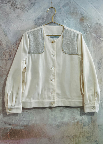 Cazadora Milicia Patch Crema