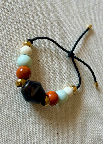 Pulsera Elastic Geometric Brown