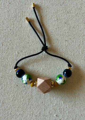 Pulsera Elastic Geometric Wood