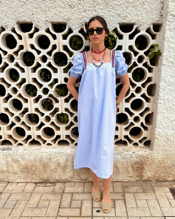Vestido Mencía azul claro