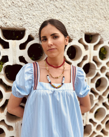 Vestido Mencía azul claro