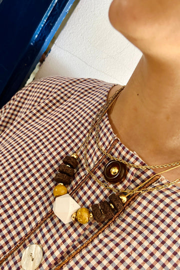 Collar Hexagon Brown