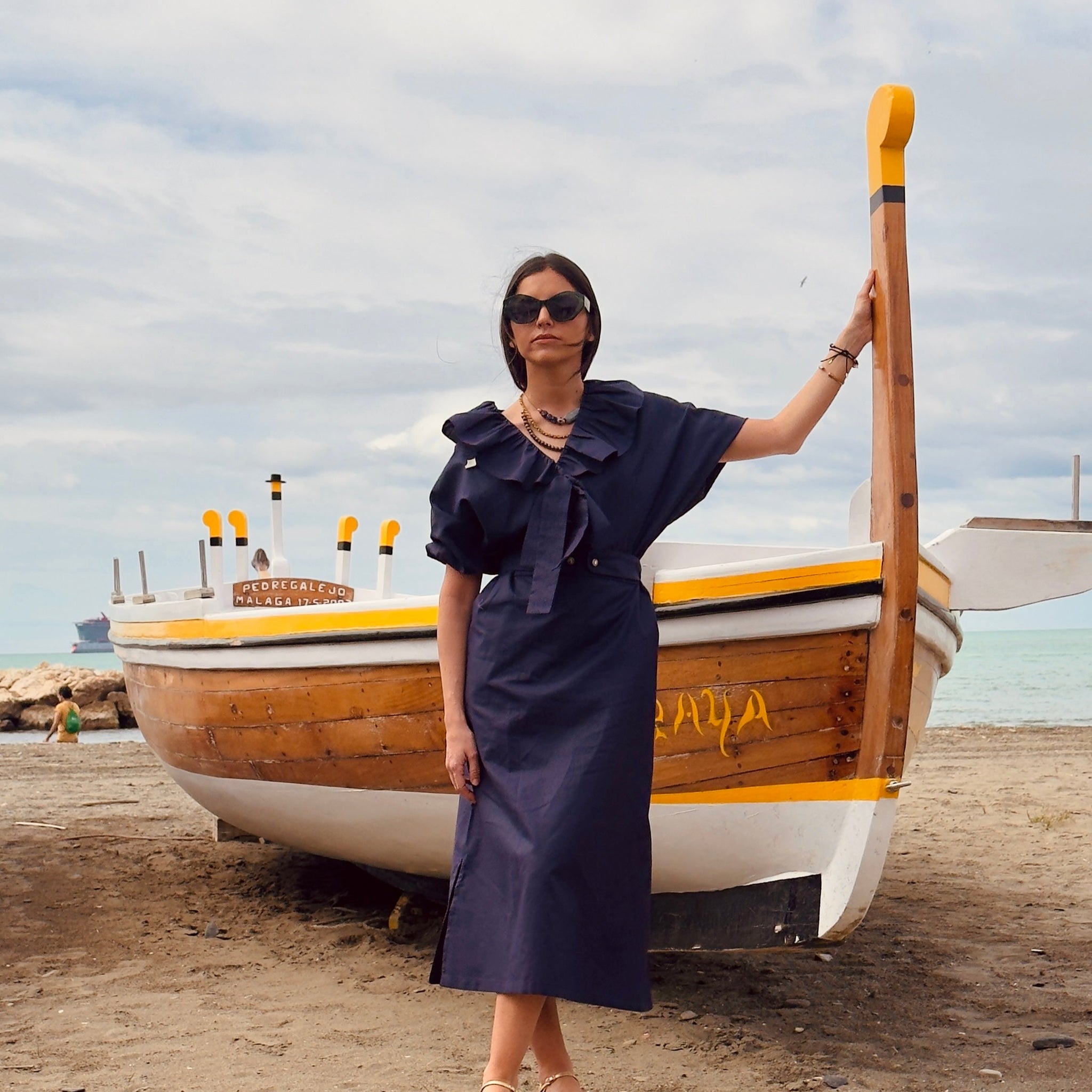Falda Matilda azul marino