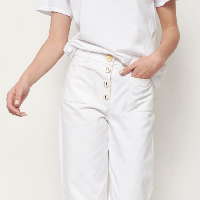 Pantalón BIRK jeans blanco