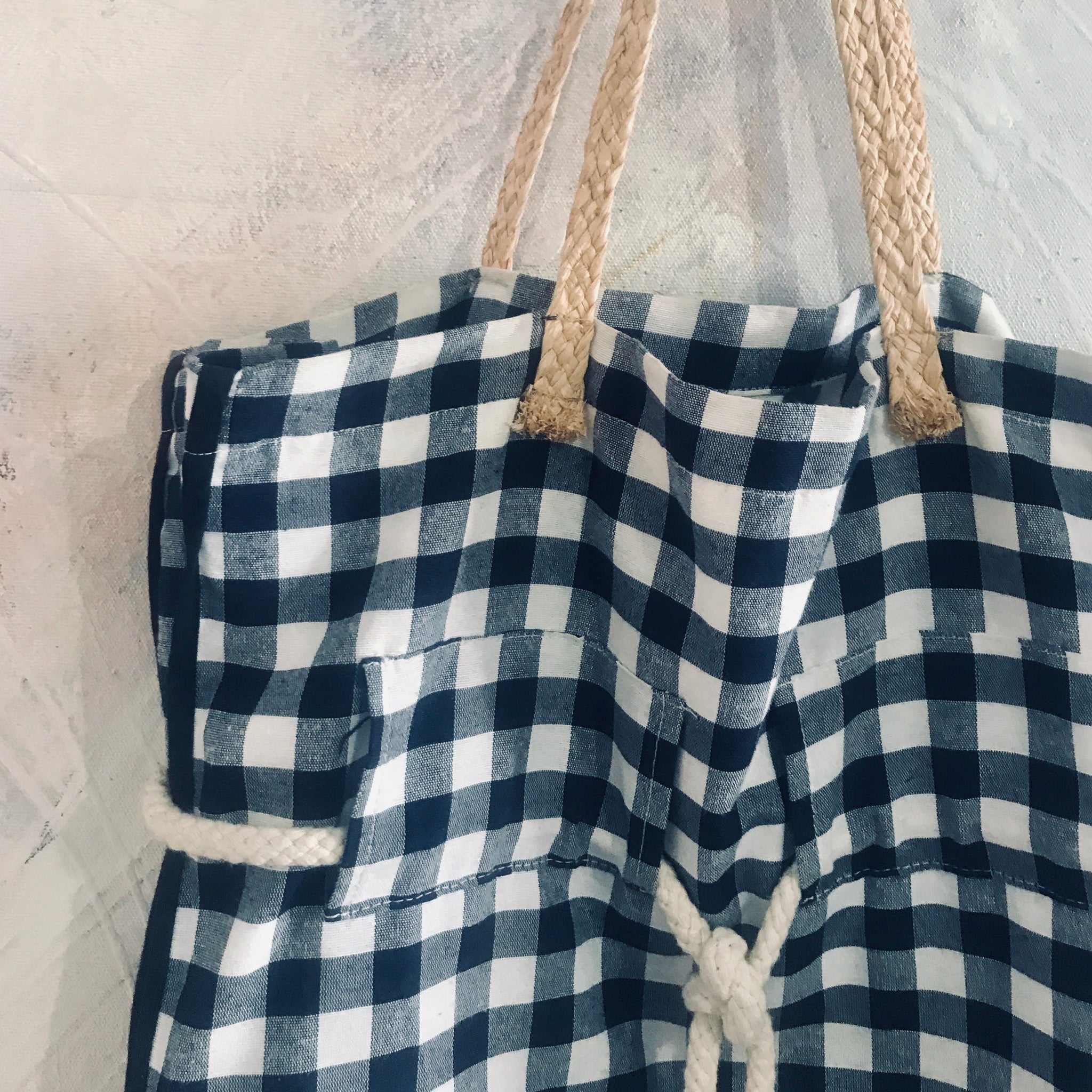Bolso Vichy Azul oscuro